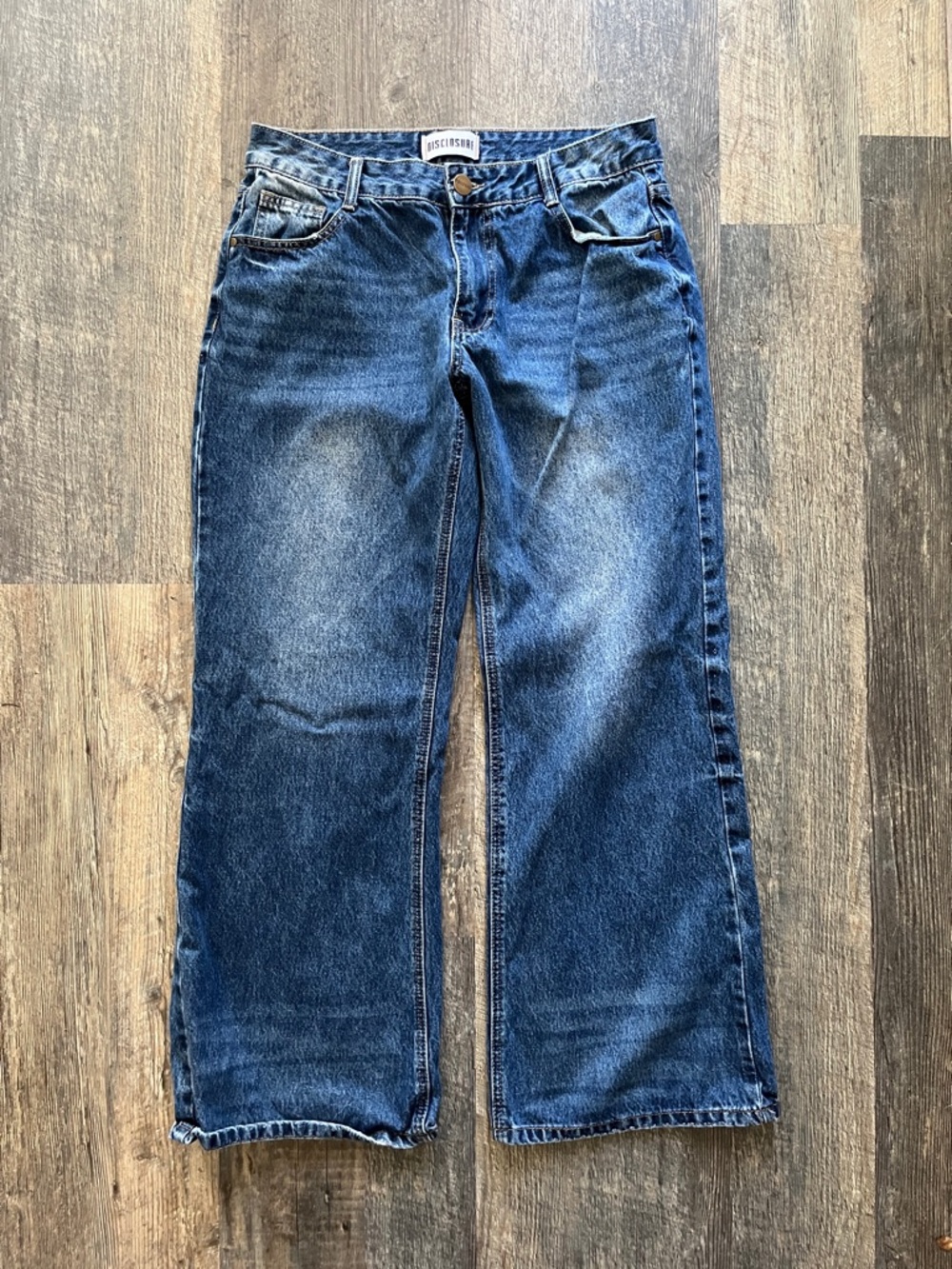 Womens Disclosure Wide-Leg Jeans